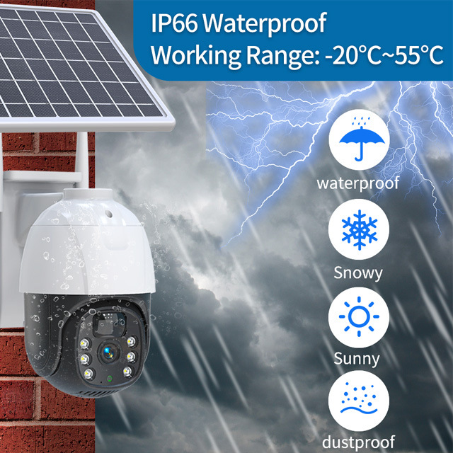 Off-Grid Solar-Powered PTZ Surveillance Camera System 