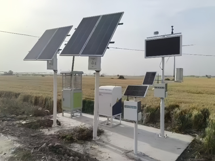 Solar-powered IP camera system detecting crop pests