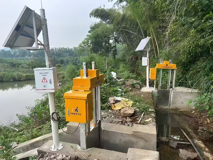 Solar-powered gate automation setup for both farm access and irrigation canal