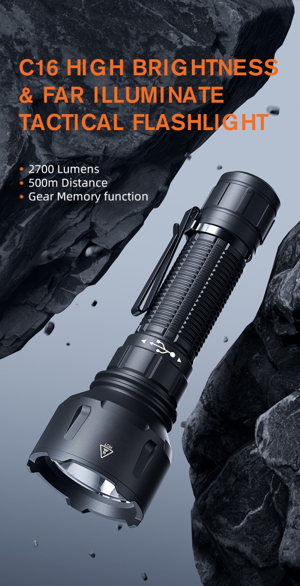 China Rechargeable Waterproof Headlamp with Red Light Sensor for Camping Hiking and Emergency
