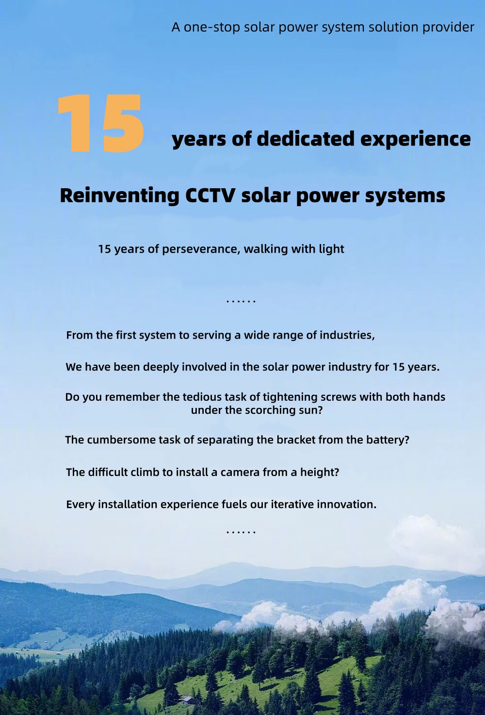 solar-powered CCTV systems installed on a pole with MPPT controller and LiFePO4 battery, providing 24/7 surveillance for smart city intersections