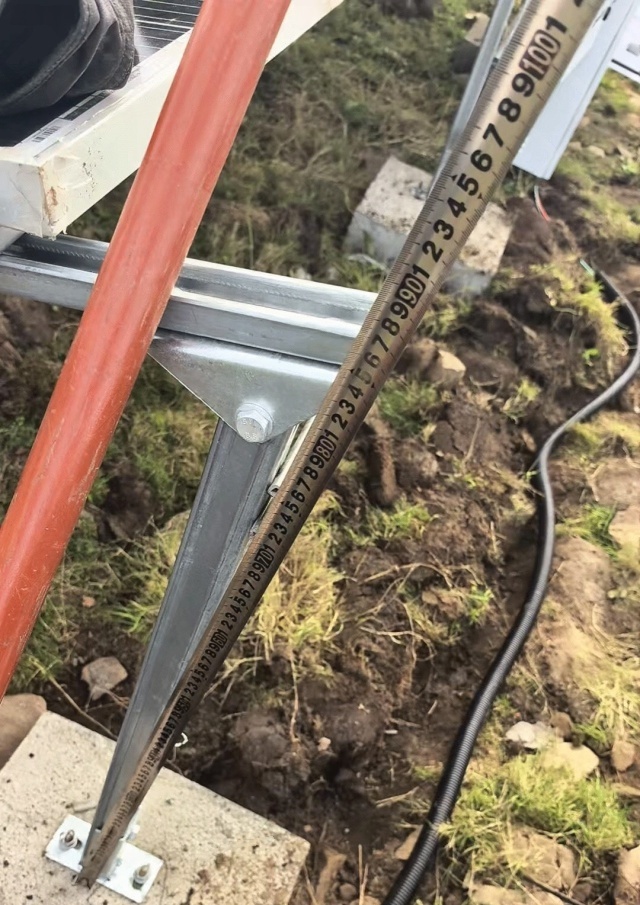 solar panel tilt-angle adjustment for forest monitoring systems with concrete foundation and galvanized support bracket designed for snow-load regions in Yichun Heilongjiang