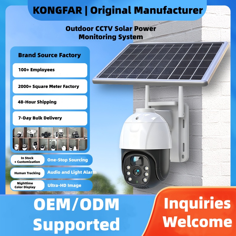 Off-Grid Solar-Powered PTZ Surveillance Camera System 