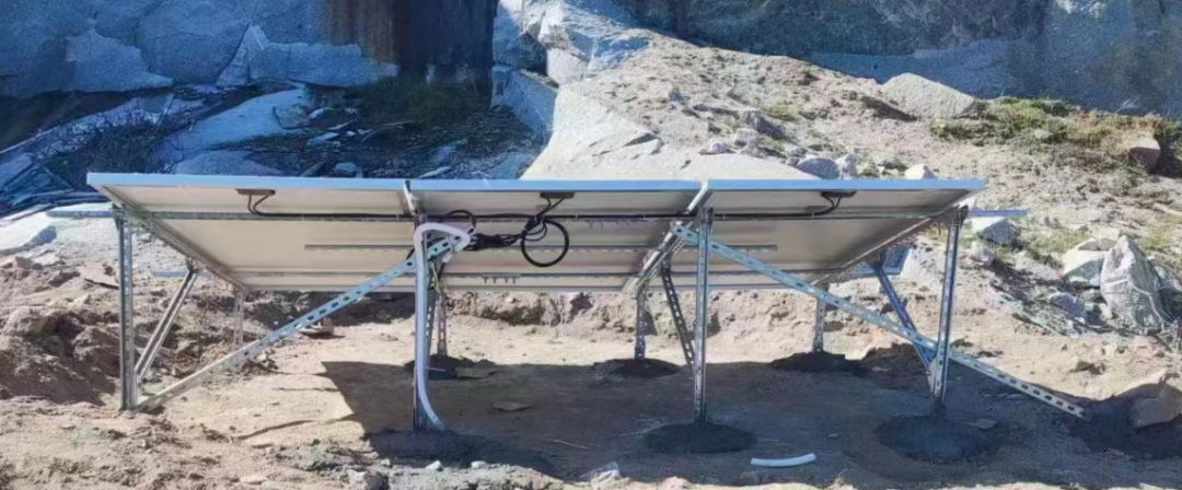 ground-mounted photovoltaic support structure in Panzhihua Sichuan China demonstrates that stable solar panel mounting and protected rear-side cable routing are essential for reliable mining off-grid power operation under rocky terrain, strong ultraviolet radiation, windblown dust, and grid-absent dry-hot valley conditions