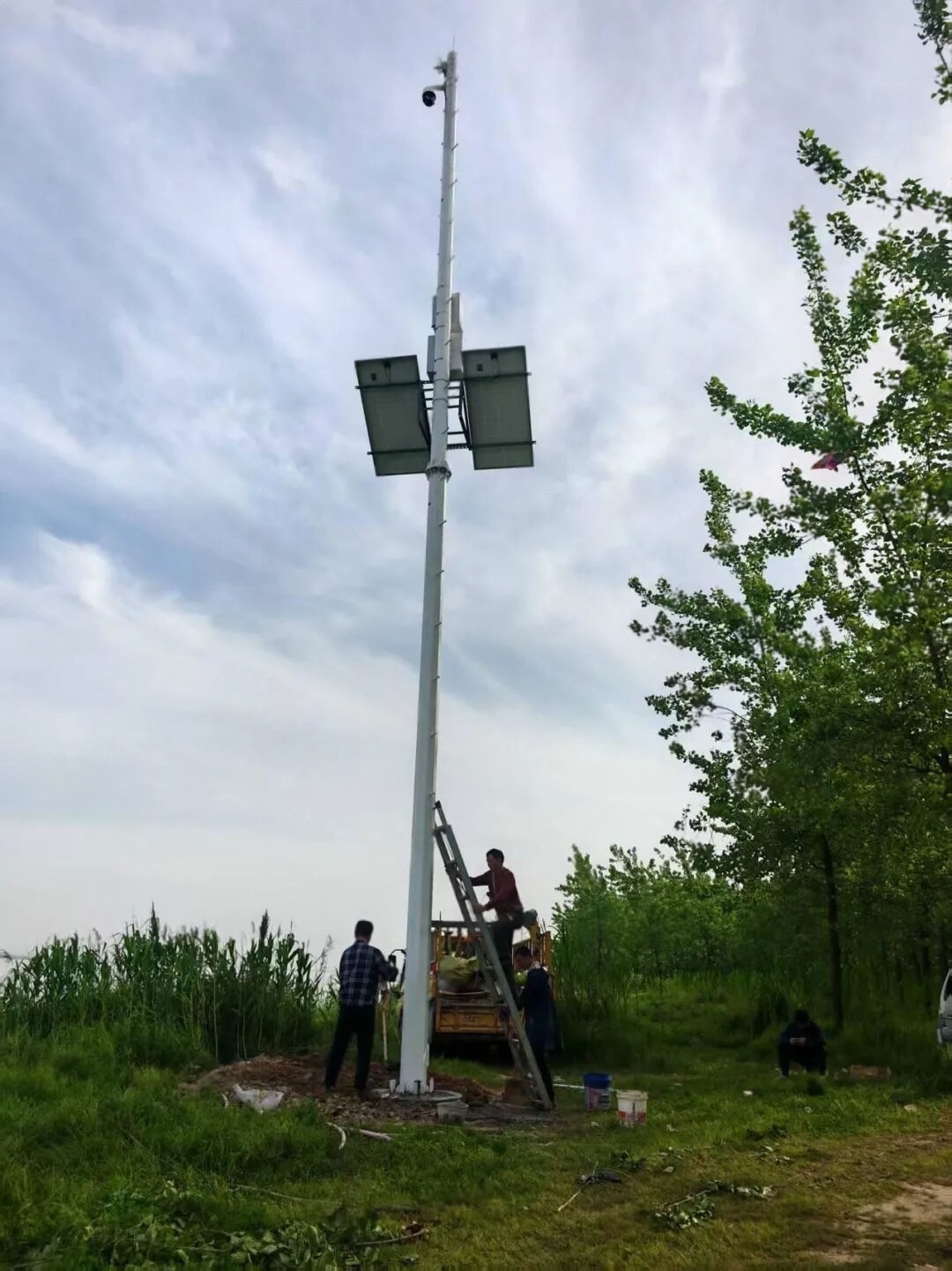 Solar Power Supply System For River Surveillance In Yueyang Water Conservancy Infrastructure